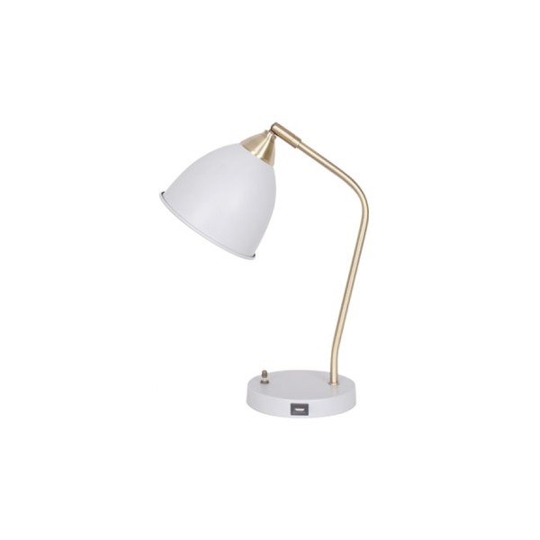 Table Lamp White USB