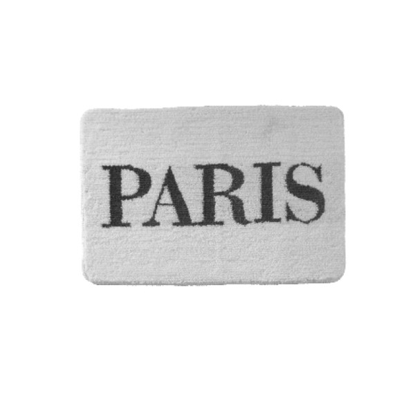 Lt Paris Bath Mat 20x30 White