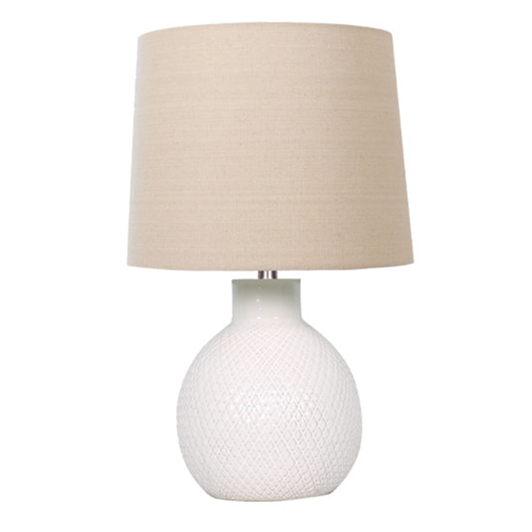 LAURENT TAYLOR-Table Lamp Cream White Base