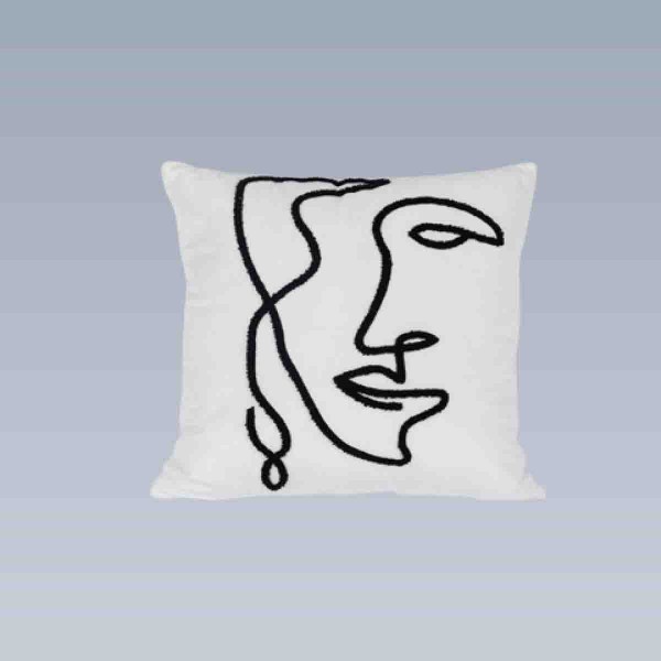 Coussin Face Flocké