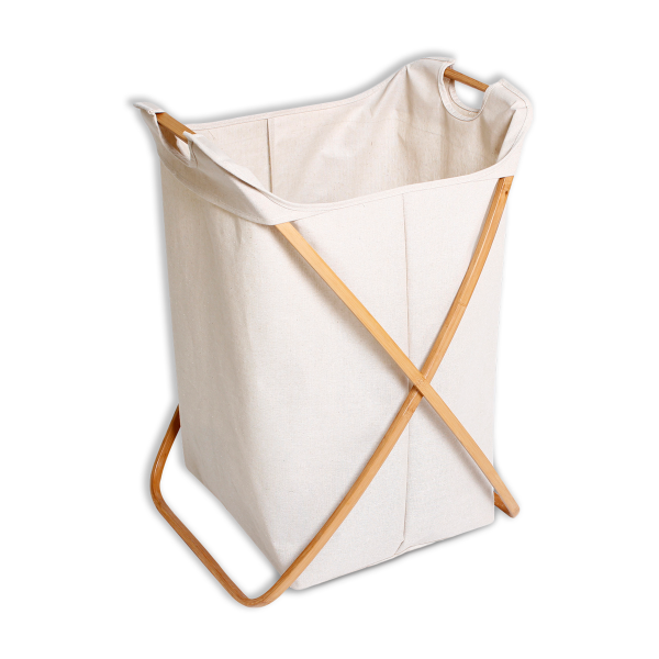 LAUREN TAYLOR - Laundry Basket with Bamboo