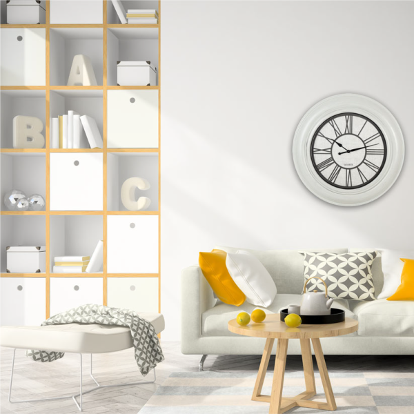 White wood Clock
