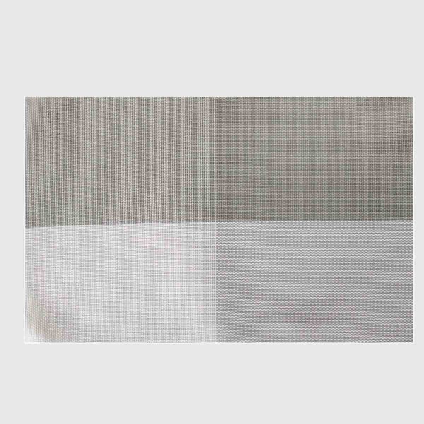 Placemat Pk4 White Checkered
