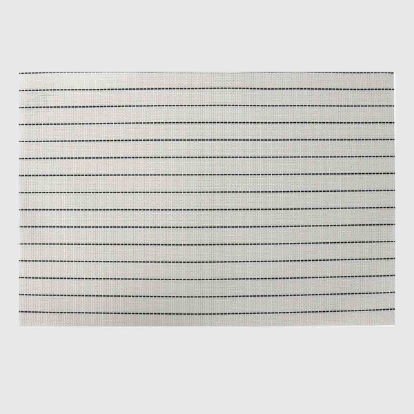 Placemat Pk 4 Wht Stripe Checkered