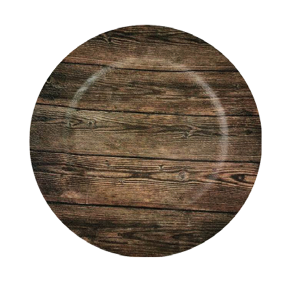 À LA CUISINE - Charger Plate (Buffalo - Plaid - Wood)