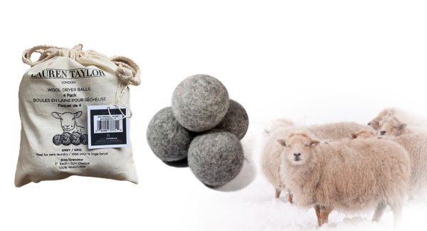 Wool Dryer Balls 4pk Grey