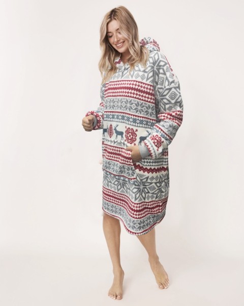 WINTER WONDERLAND Sweats à capuche oversize en micropolaire