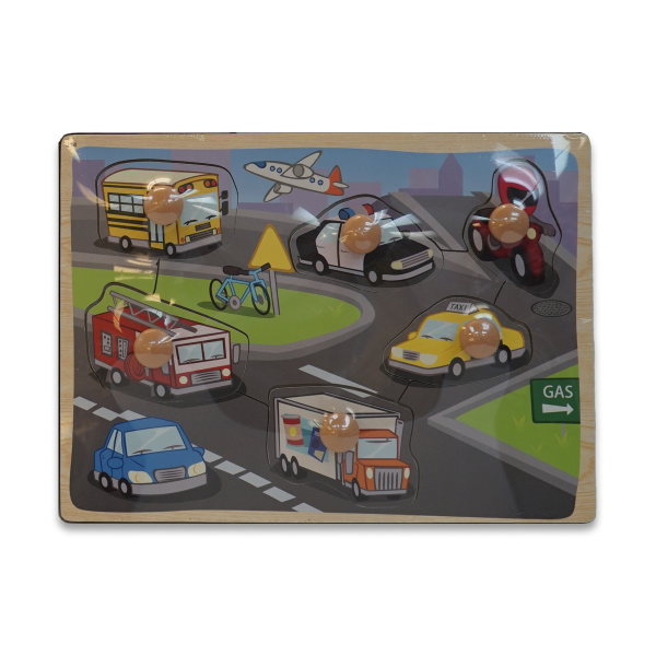 Puzzle Wooden Easy Grab 8 Pcs In Display