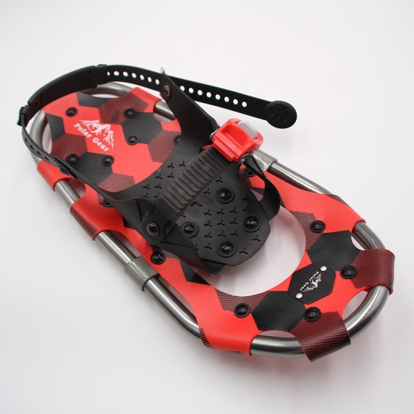 Youth Snowshoes Set 7x16in Red Plaid