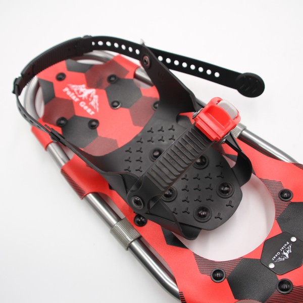 Youth Snowshoes Set 7x16in Red Plaid