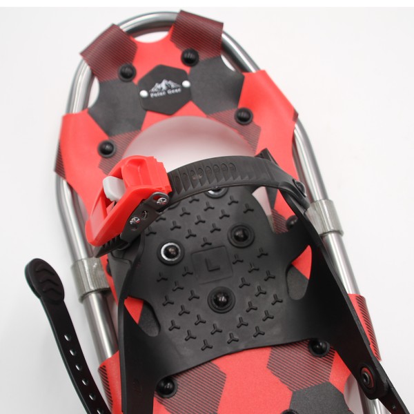 Youth Snowshoes Set 7x16in Red Plaid