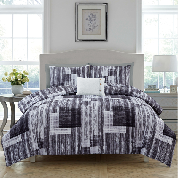 Zayn - Comforter Set Grey