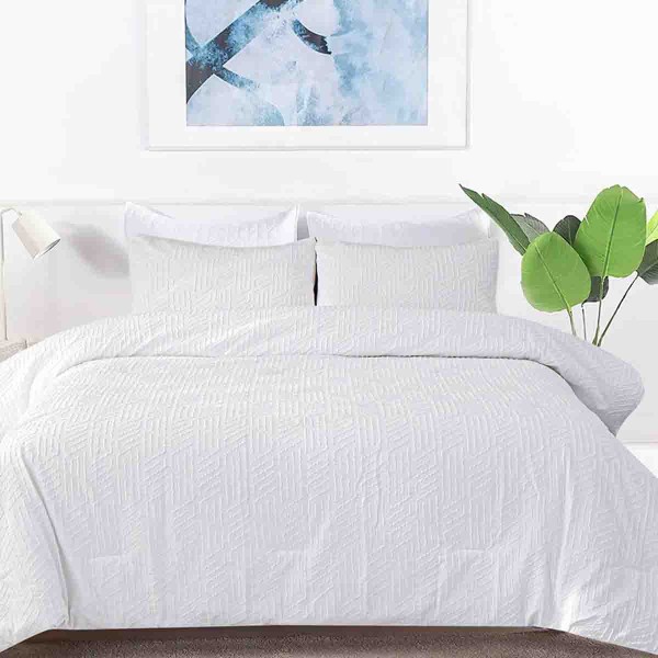 Lauren Taylor ELSA 3 PC Micro Sculpted Comforter Set