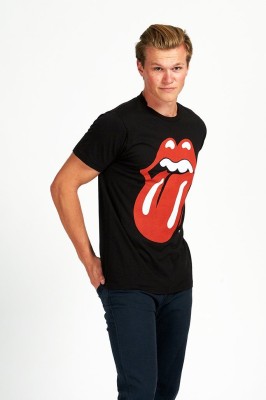 Tee shirt Homme S / S Imprimer / Noir / Asst