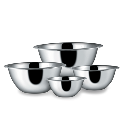 Deep Shape Stainless Steel Mixing Bowls | Set of 4