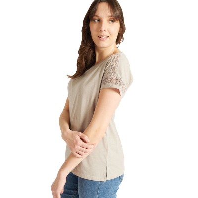 Embroidered Grey T-Shirt