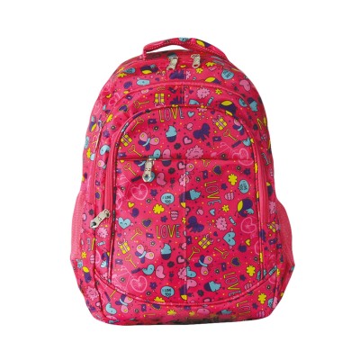 Sac à dos pour fille - Rose à motifs