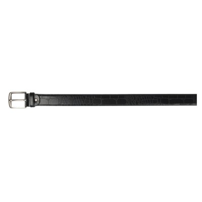 Ceinture noire imitation peau de serpent