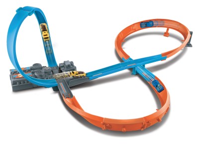 Hot Wheels - Piste de course en forme de 8