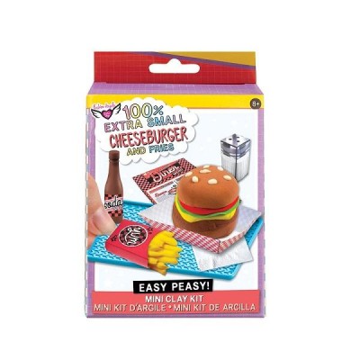 Fashion Angels - Mini Clay Kit -100% Extra Small Burger & Fashionries