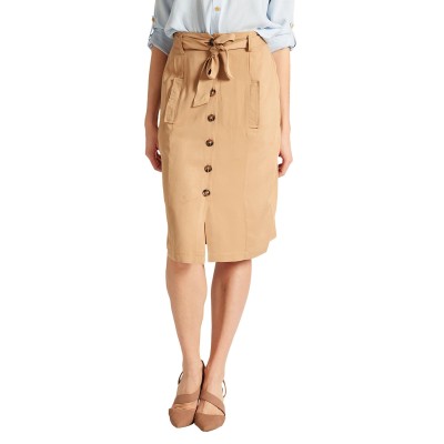 Beige Utility Skirt