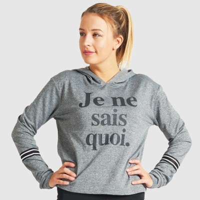 Grey Graphic Letter Sweater - Je ne sais quoi.