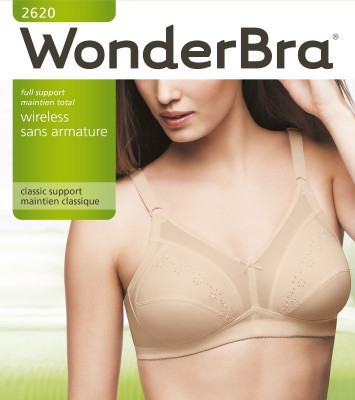 Wonderbra Classic Support Wireless Bra, Skintone, 34b : :  Clothing, Shoes & Accessories