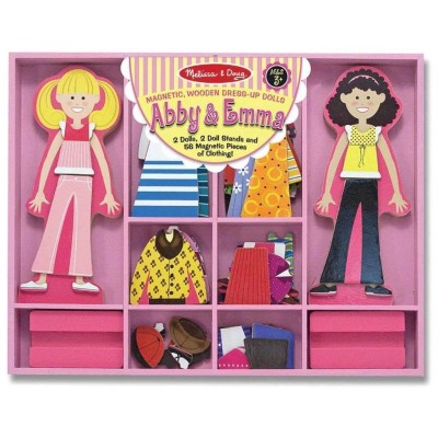 Melissa & Doug - Habillage en bois magnétique Abby et Emma