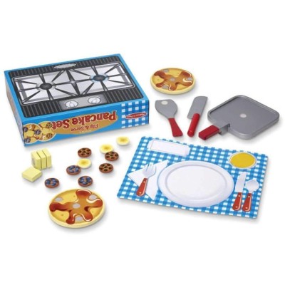 Melissa & Doug - Service à crêpes en bois à découper et servir