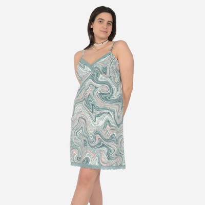 Kayla Yummy Sleepwear - Marble Print Chemise