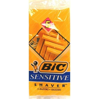 Bic - Single Blade Sensitive Disposable Razors,  5 pack