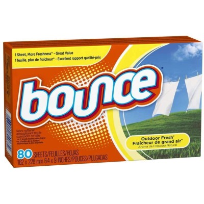 Bounce - Fabric Softener Dryer Sheets, Outdoor Fresh, 80ct
