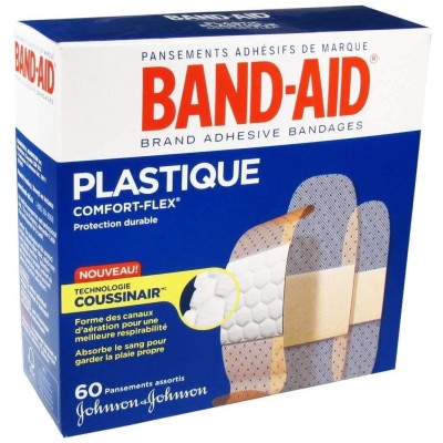 Band-Aid - 60 Assorted Plastic Bandages