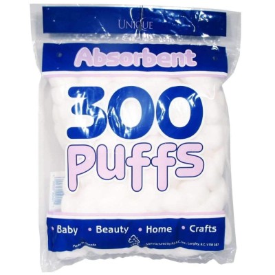 Unique - Boules de coton absorbant, 300ct