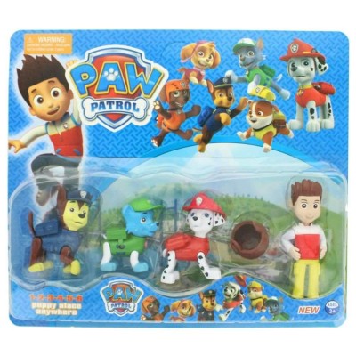 4 Piece Paw Patrol Characters Set