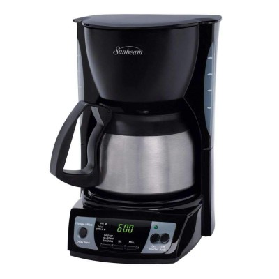 Sunbeam - Cafetière programmable en acier inoxydable de 5 tasses