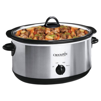 Crock-Pot® - Mijoteuse manuelle ovale 3.8L (4Qt.) | Acier inoxydable
