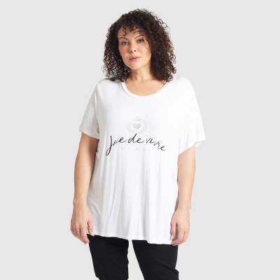 ​T-Shirt Imprimée Femme - "Joie de Vivre."