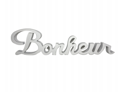 Mot décoratif bonheur