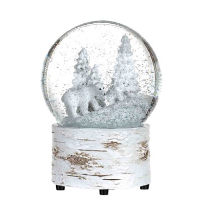 Globe musical à remontoir en verre 12cm