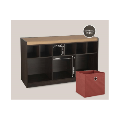 Armoire à 9 sections avec banc