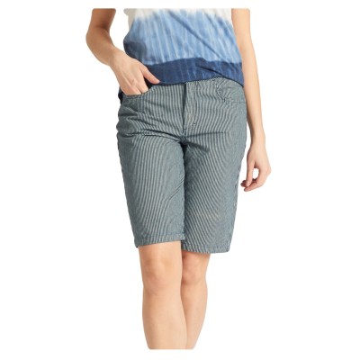 Denim Bermuda With Stripes