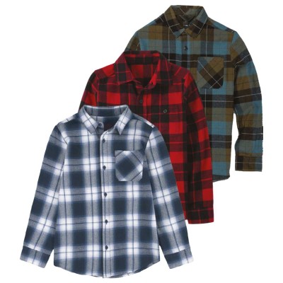 Chemises en flanelle pour grands garçons