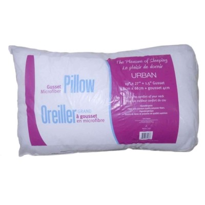 Coussin Urbain à Gousset Microfibre, 19x27 "
