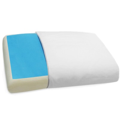 Maison Blanche - Oreiller réversible en mousse à mémoire avec gel