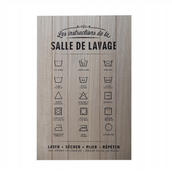 Art mural salle de lavage