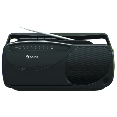 bōrne | Portable AM/FM Radio with Cassette Player/Recorder