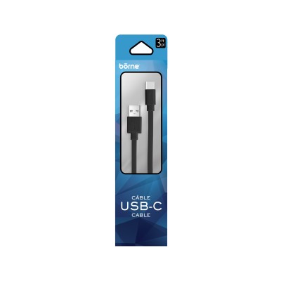 USB C FLAT CABLE 3FT