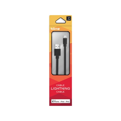 APPLE APPROVED MFI LIGHTNING FLAT CABLE 3FT