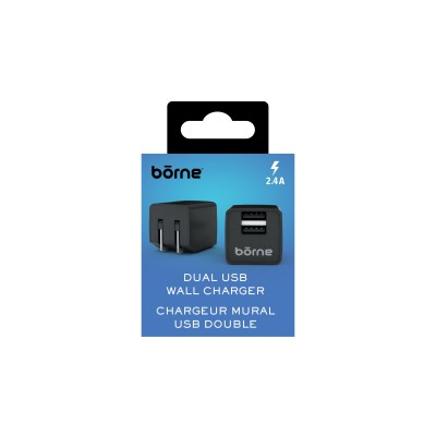 WALL CHARGER DUAL USB 2.4A